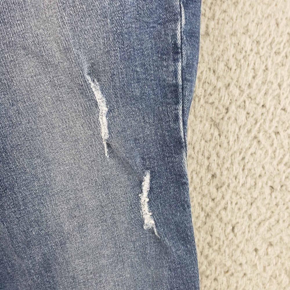 Mott & Bow Jeans Womens 26x27 Blue Boyfriend Distressed Medium Wash Stretch‎ - Picture 3 of 15